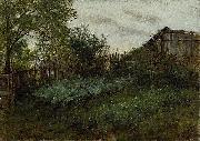 Adolph von Menzel The Back Garden oil on canvas